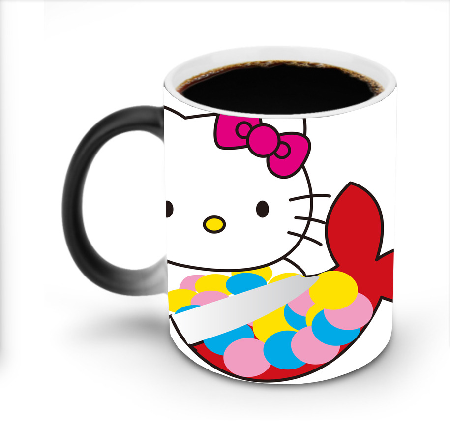 （画像用） Hello Kitty ハローキティ 温度変色マグカップ