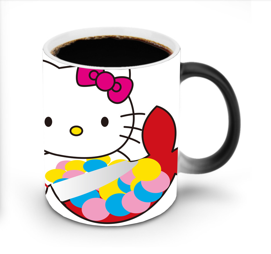 （画像用） Hello Kitty ハローキティ 温度変色マグカップ