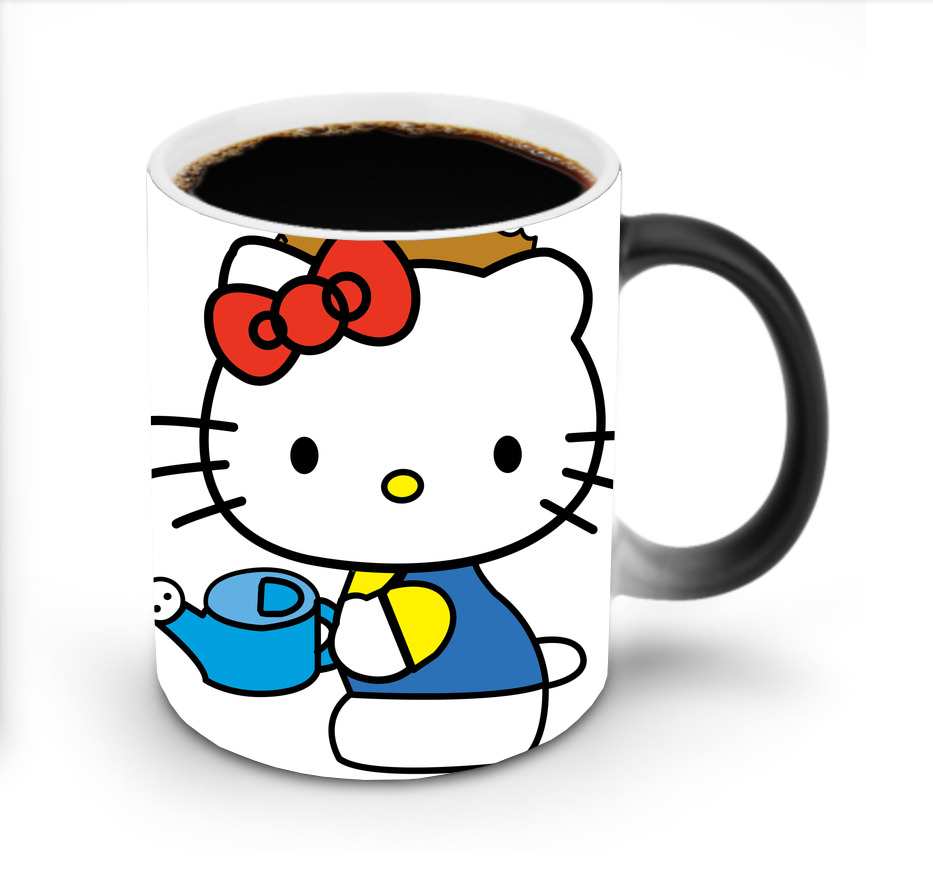 （画像用） Hello Kitty ハローキティ 温度変色マグカップ
