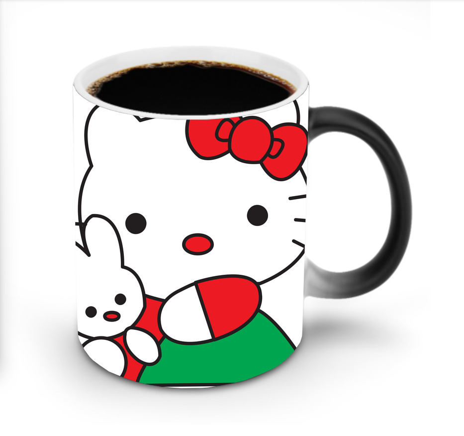 （画像用） Hello Kitty ハローキティ 温度変色マグカップ