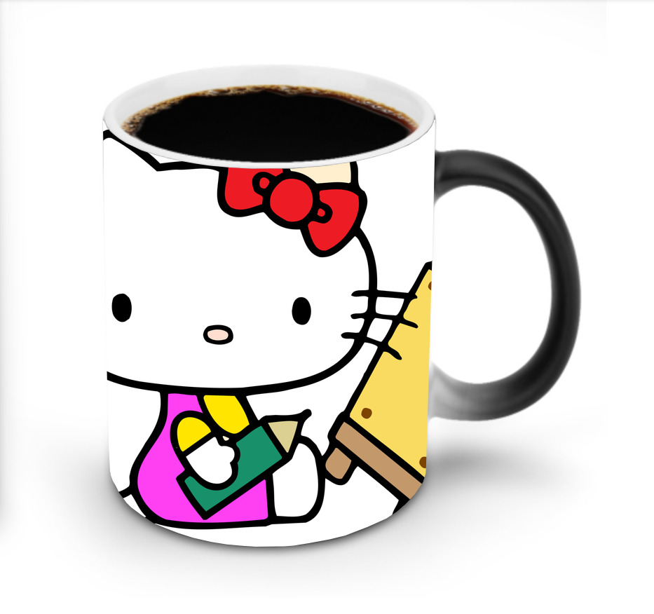 （画像用） Hello Kitty ハローキティ 温度変色マグカップ