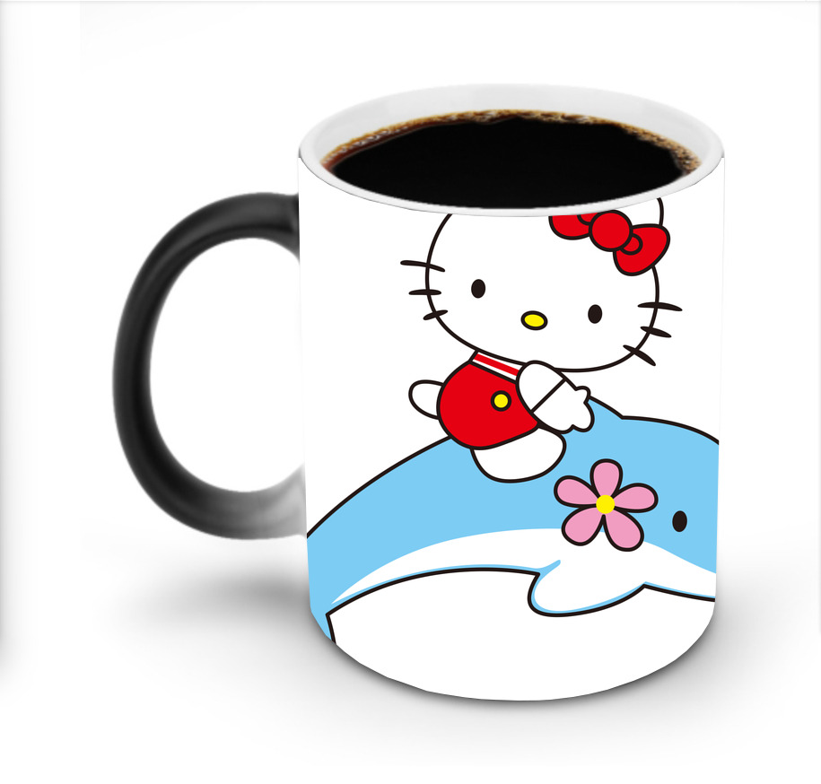 （画像用） Hello Kitty ハローキティ 温度変色マグカップ