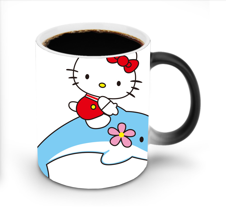 （画像用） Hello Kitty ハローキティ 温度変色マグカップ