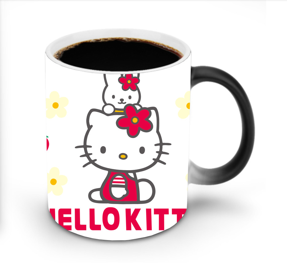 （画像用） Hello Kitty ハローキティ 温度変色マグカップ