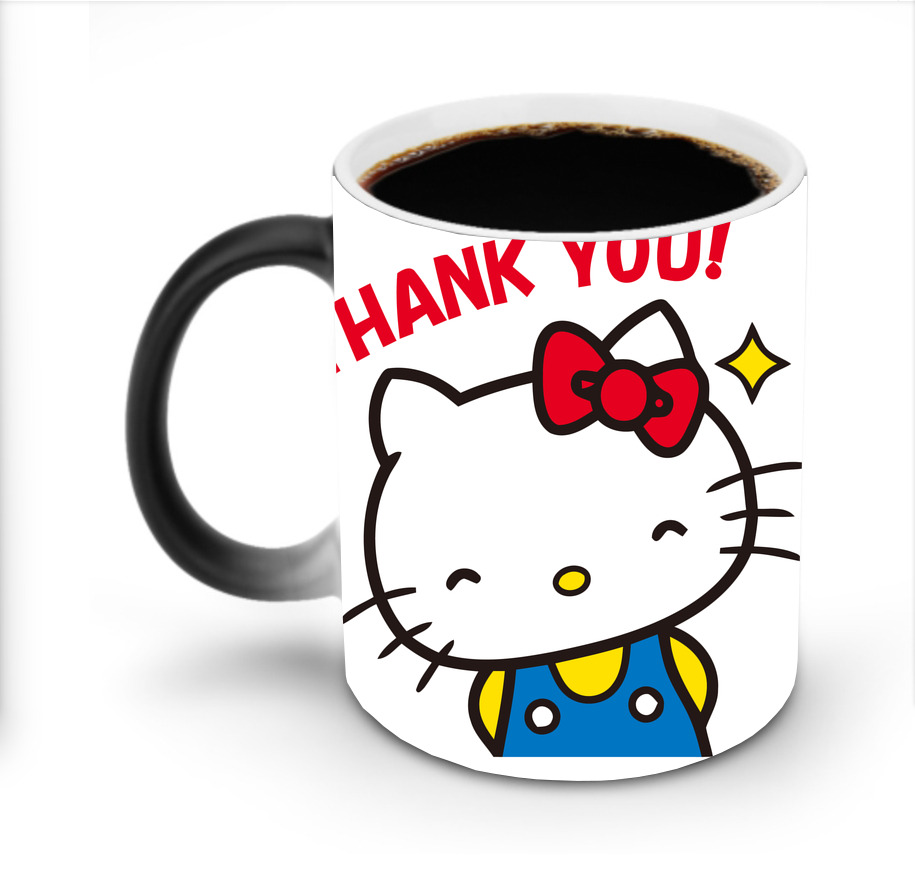 （画像用） Hello Kitty ハローキティ 温度変色マグカップ