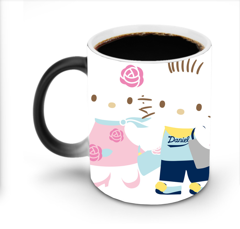 （画像用） Hello Kitty ハローキティ 温度変色マグカップ