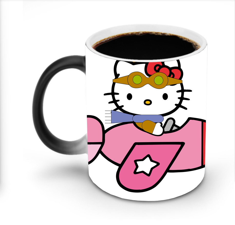 （画像用） Hello Kitty ハローキティ 温度変色マグカップ