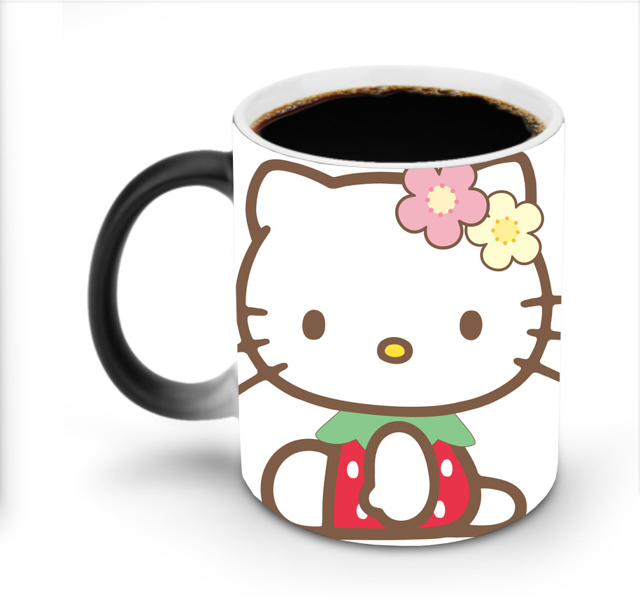 （画像用） Hello Kitty ハローキティ 温度変色マグカップ