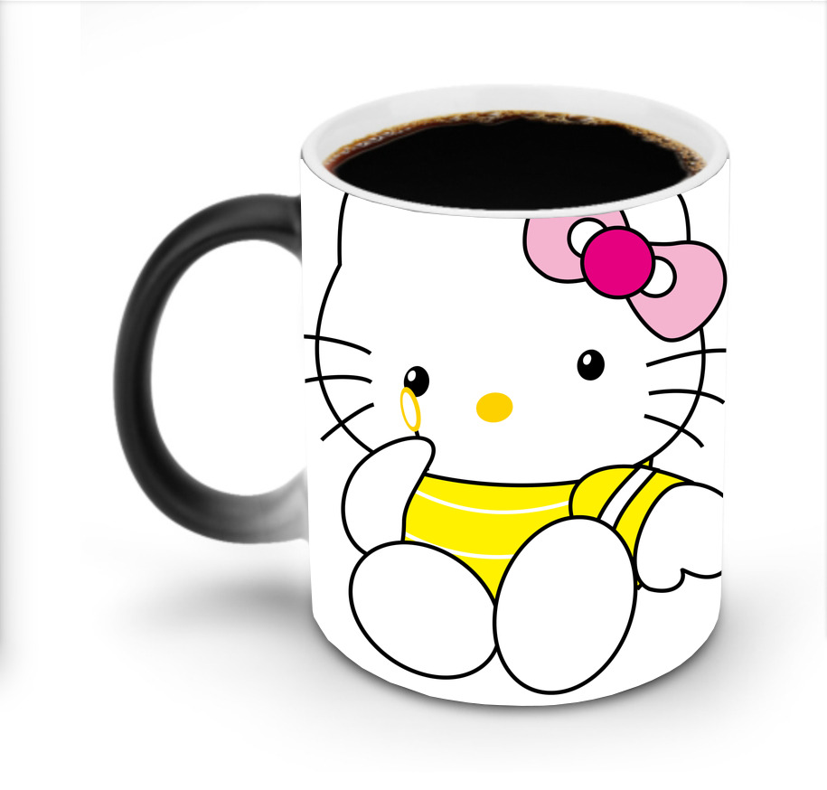 （画像用） Hello Kitty ハローキティ 温度変色マグカップ