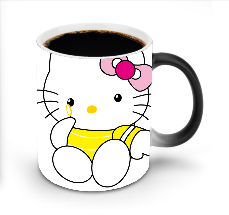 （画像用） Hello Kitty ハローキティ 温度変色マグカップ