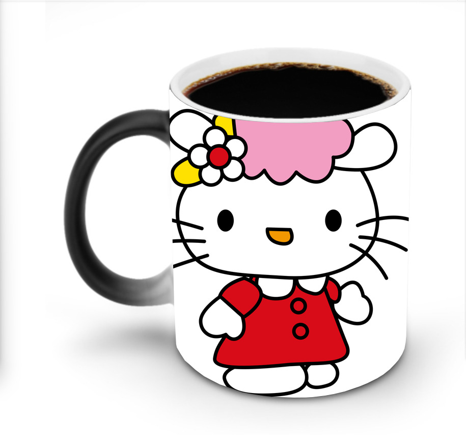 （画像用） Hello Kitty ハローキティ 温度変色マグカップ