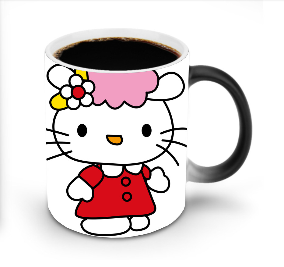（画像用） Hello Kitty ハローキティ 温度変色マグカップ