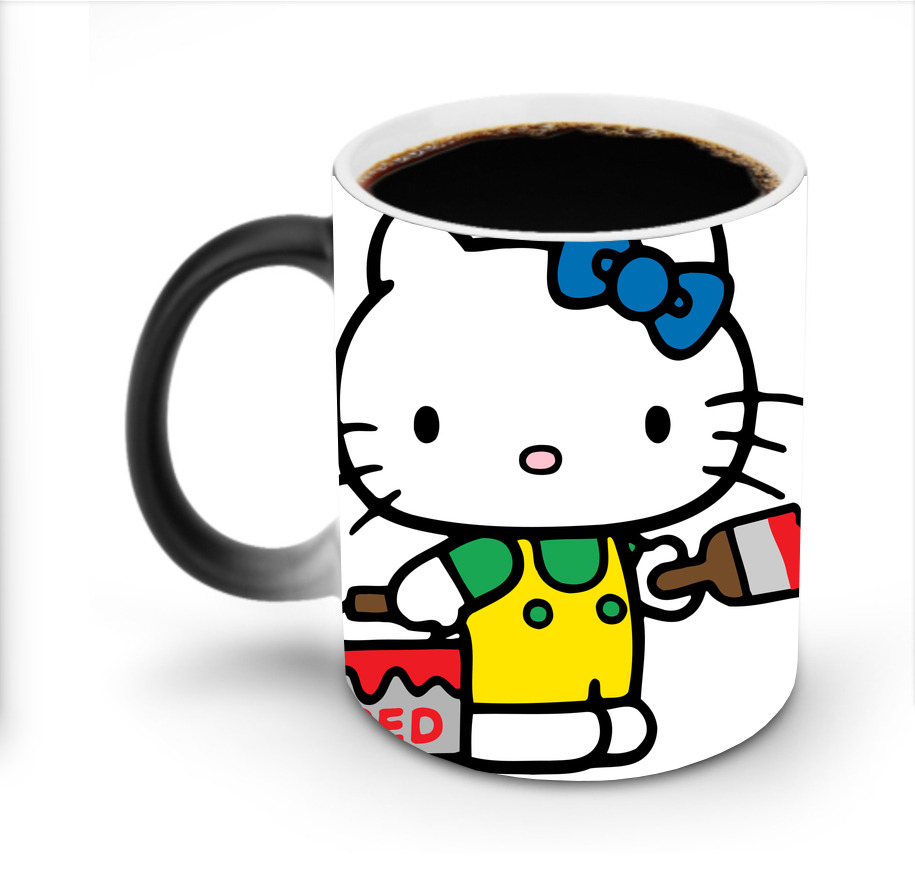 （画像用） Hello Kitty ハローキティ 温度変色マグカップ