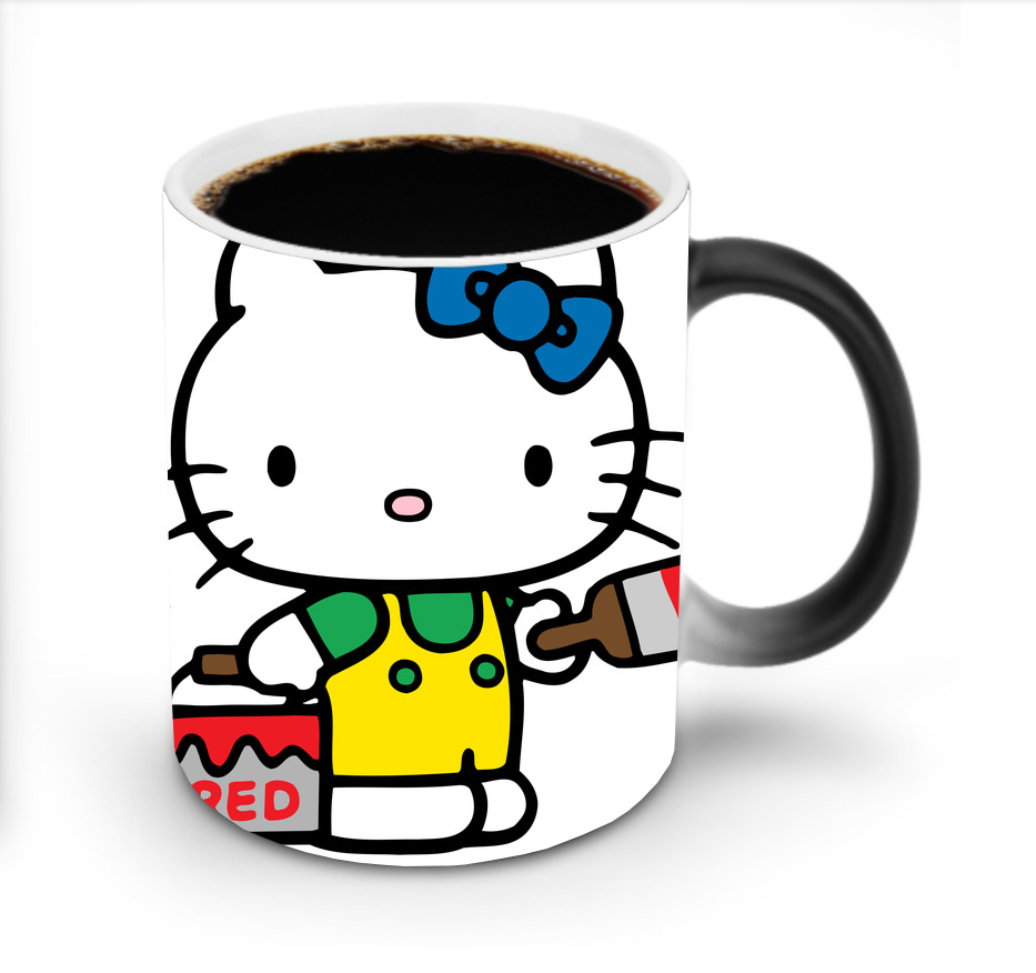 （画像用） Hello Kitty ハローキティ 温度変色マグカップ
