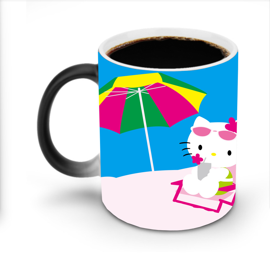 （画像用） Hello Kitty ハローキティ 温度変色マグカップ