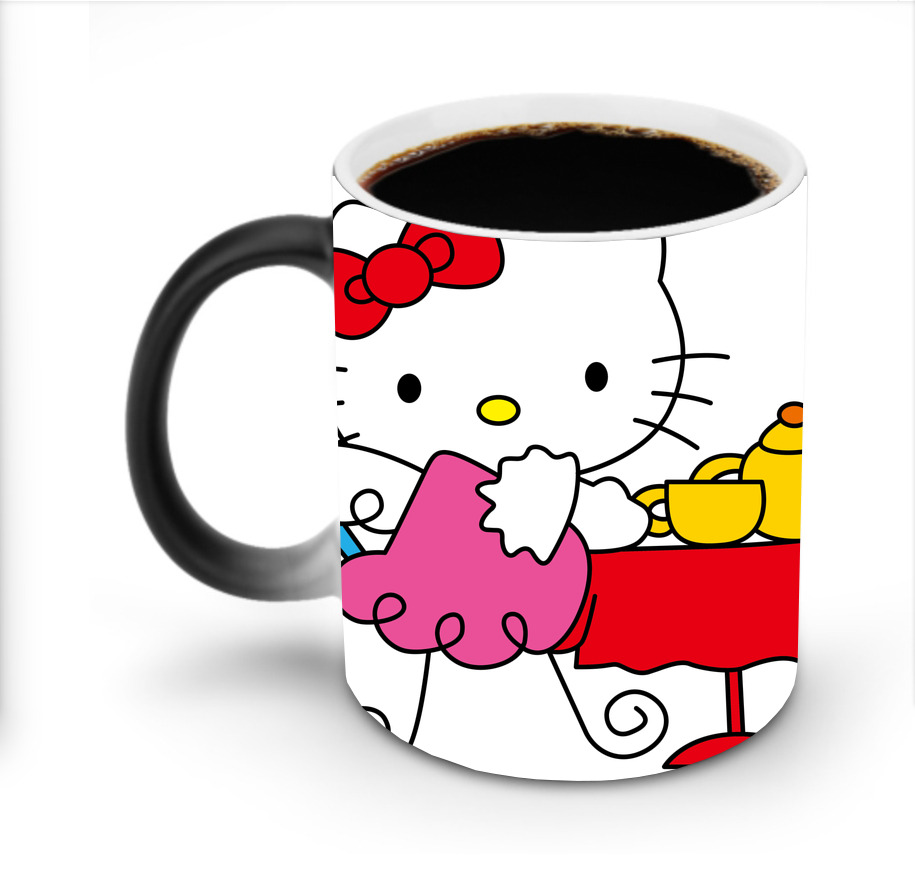 （画像用） Hello Kitty ハローキティ 温度変色マグカップ