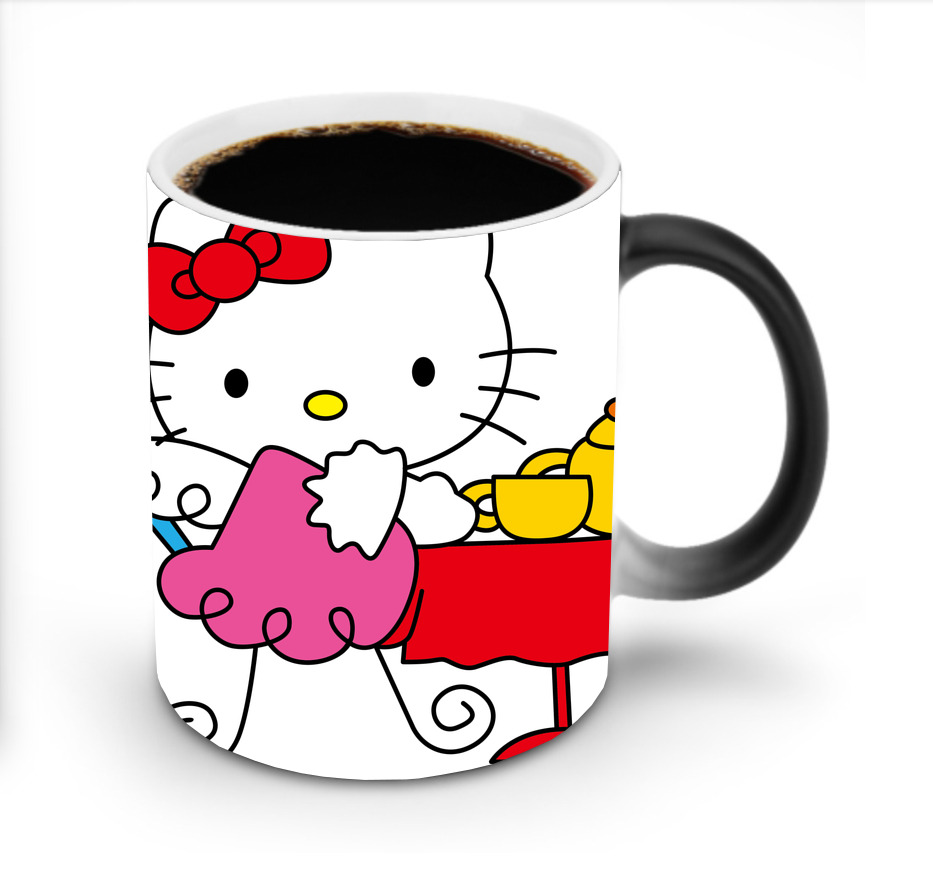 （画像用） Hello Kitty ハローキティ 温度変色マグカップ