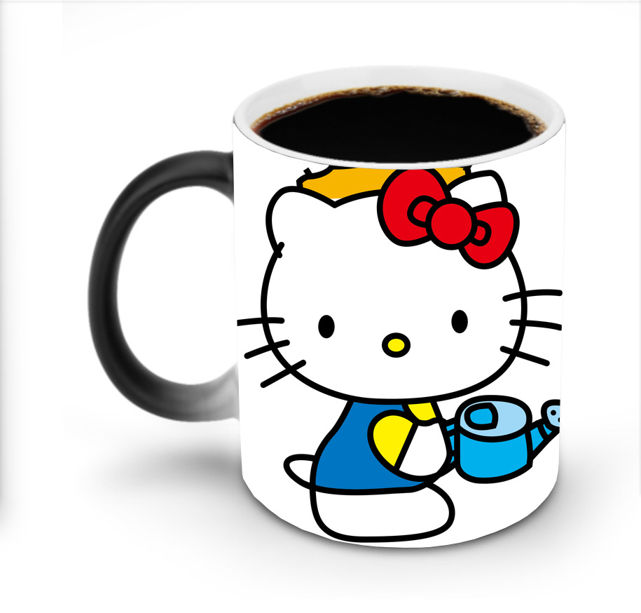 （画像用） Hello Kitty ハローキティ 温度変色マグカップ