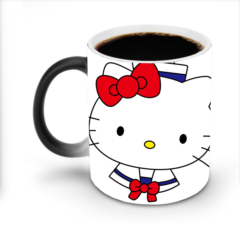 （画像用） Hello Kitty ハローキティ 温度変色マグカップ