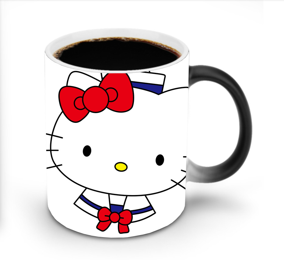 （画像用） Hello Kitty ハローキティ 温度変色マグカップ
