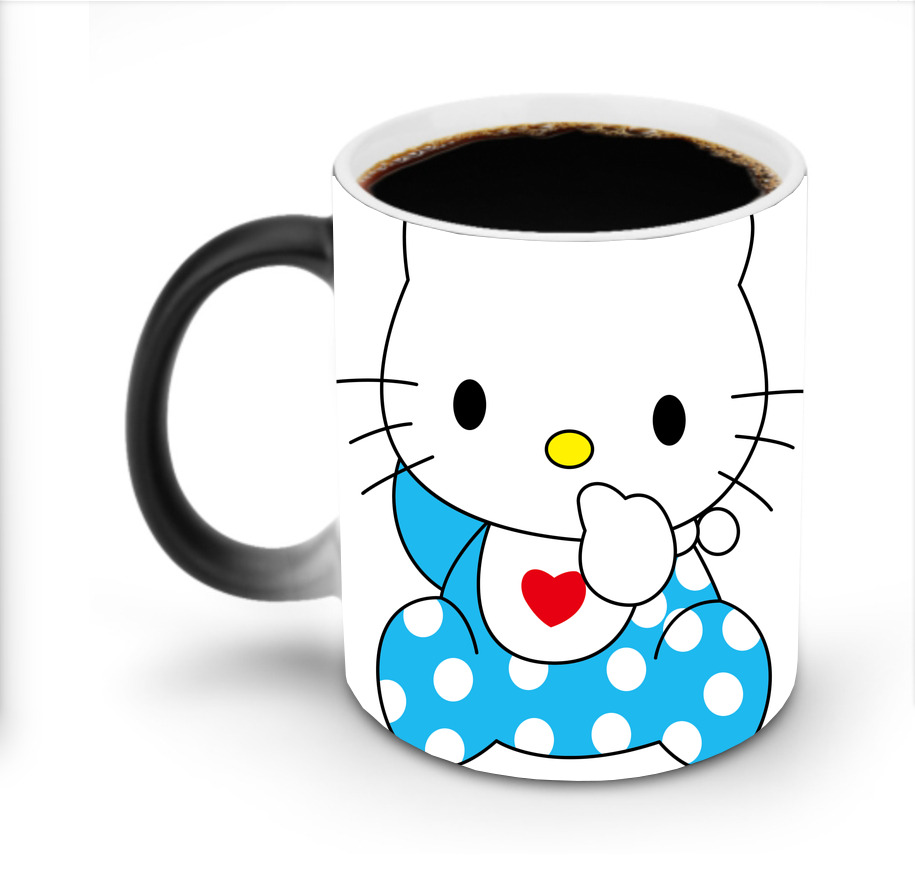 （画像用） Hello Kitty ハローキティ 温度変色マグカップ