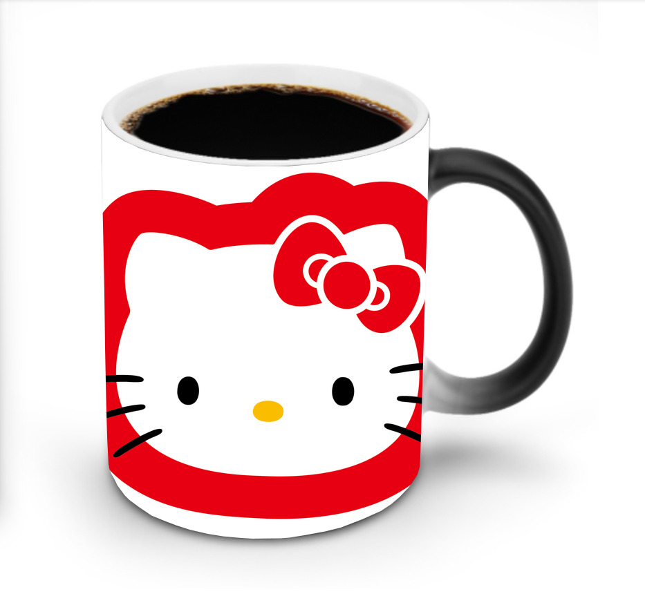（画像用） Hello Kitty ハローキティ 温度変色マグカップ