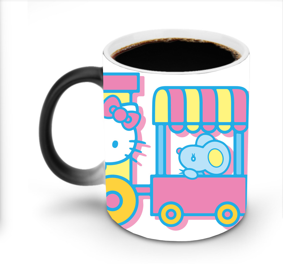 （画像用） Hello Kitty ハローキティ 温度変色マグカップ