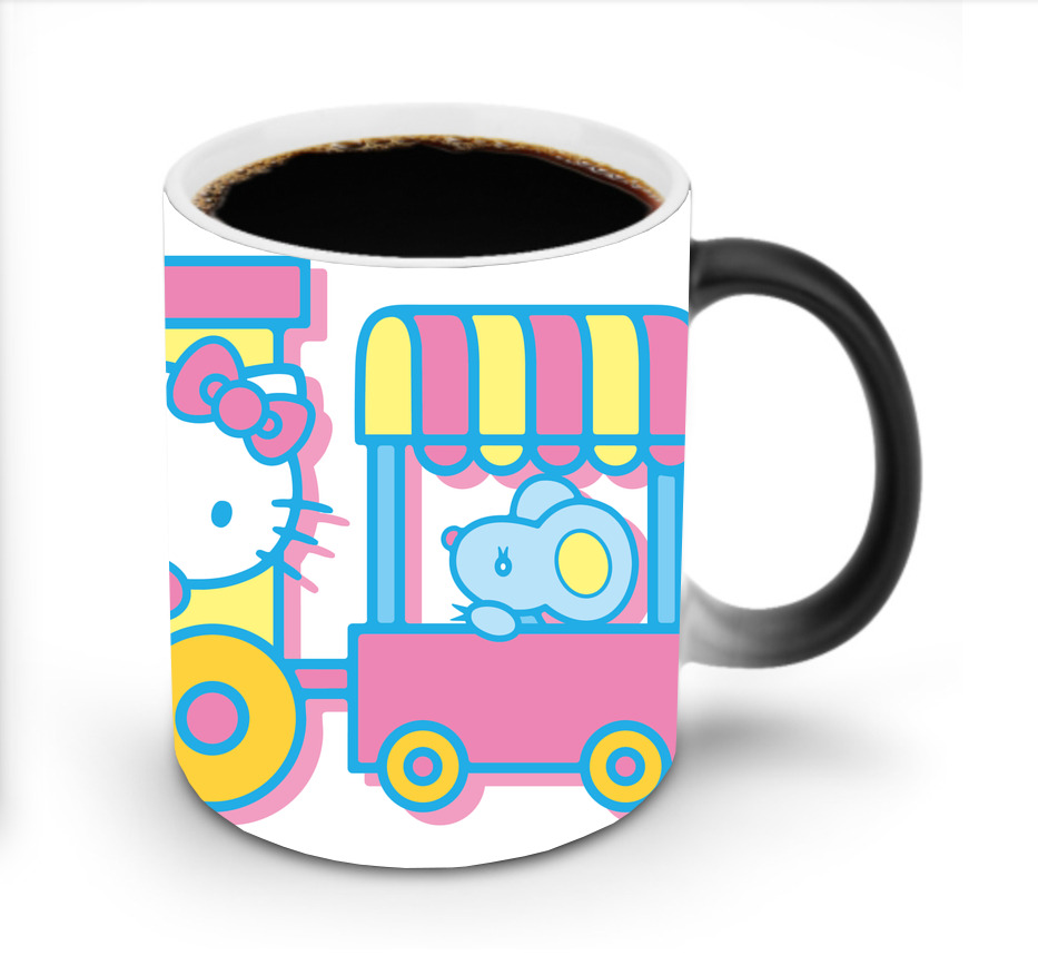 （画像用） Hello Kitty ハローキティ 温度変色マグカップ