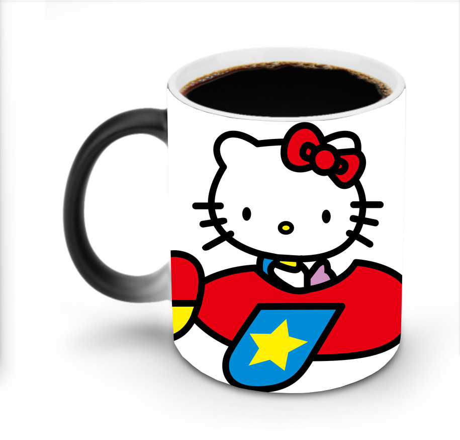 （画像用） Hello Kitty ハローキティ 温度変色マグカップ