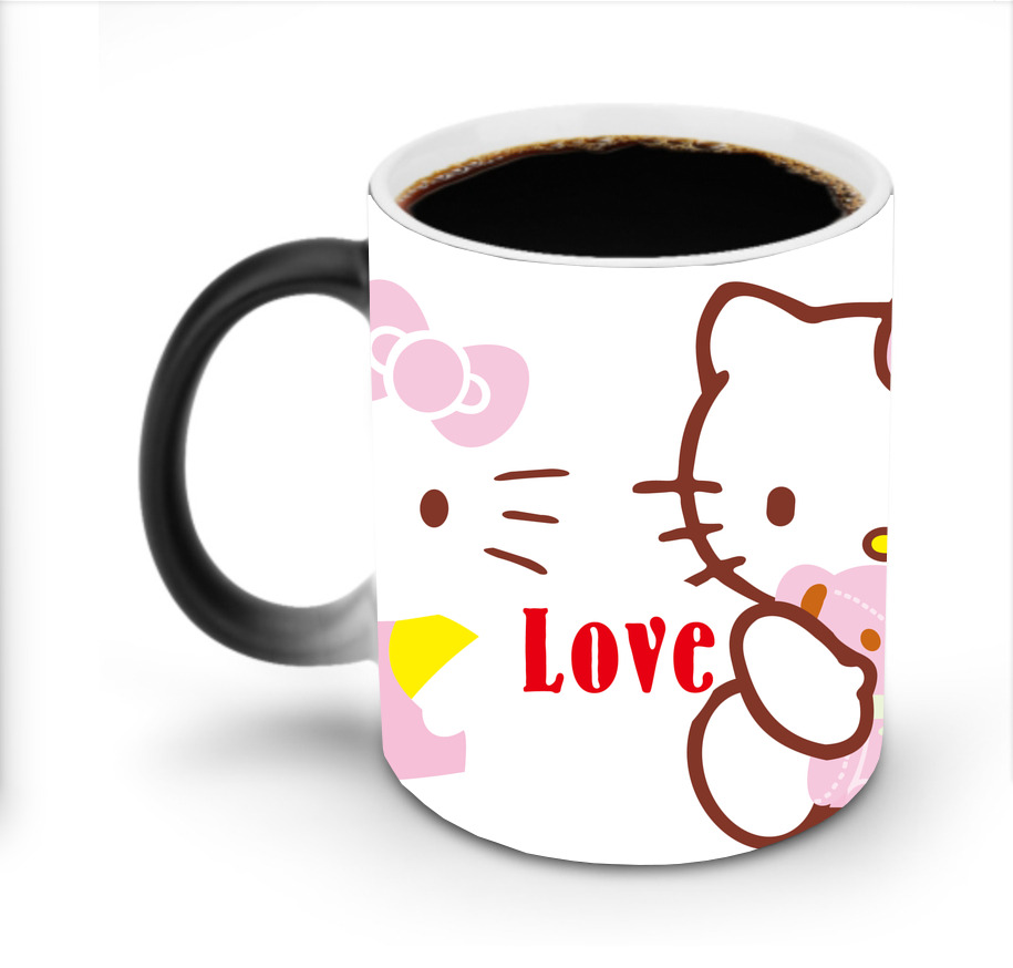 （画像用） Hello Kitty ハローキティ 温度変色マグカップ