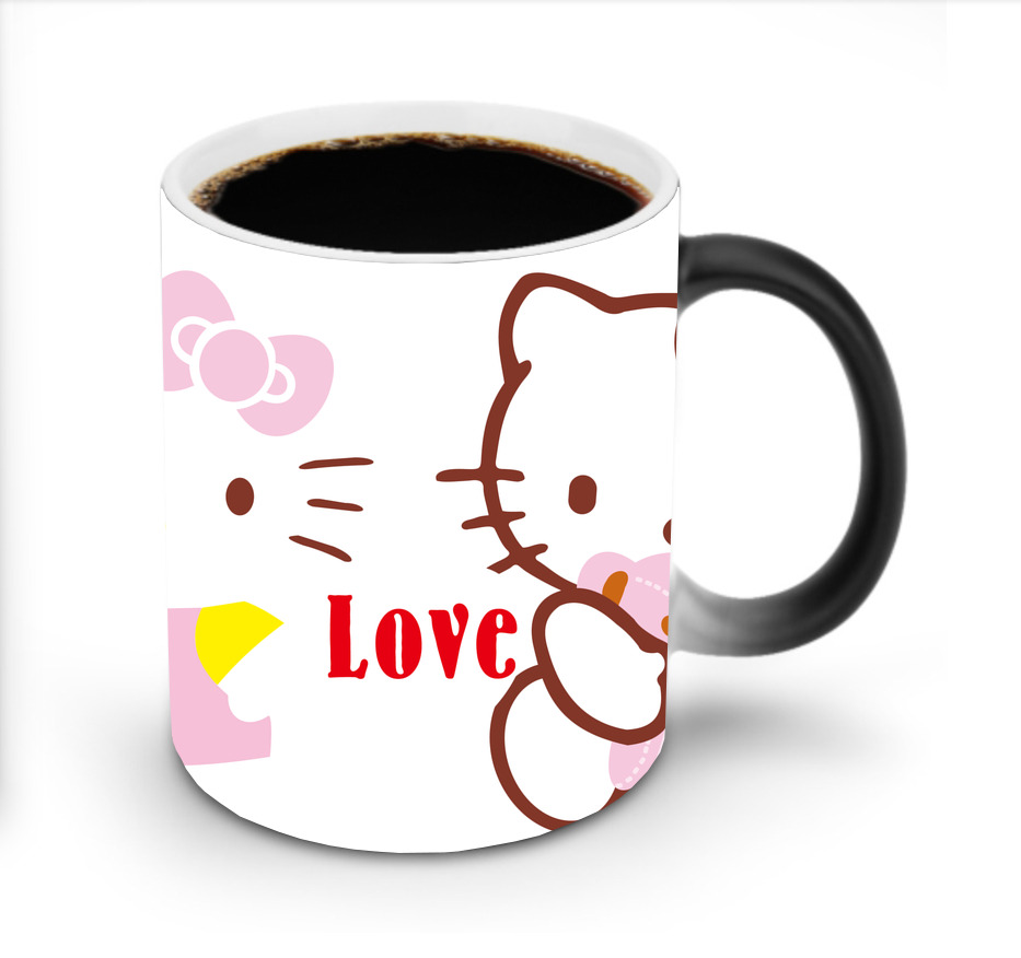 （画像用） Hello Kitty ハローキティ 温度変色マグカップ