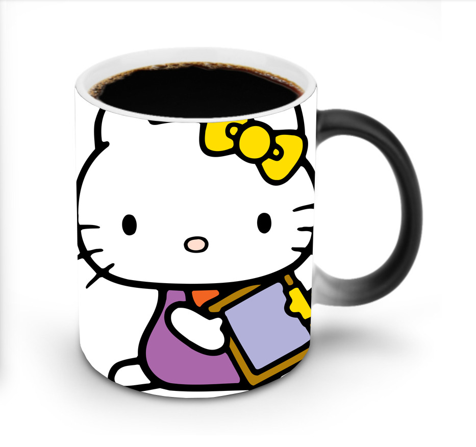 （画像用） Hello Kitty ハローキティ 温度変色マグカップ