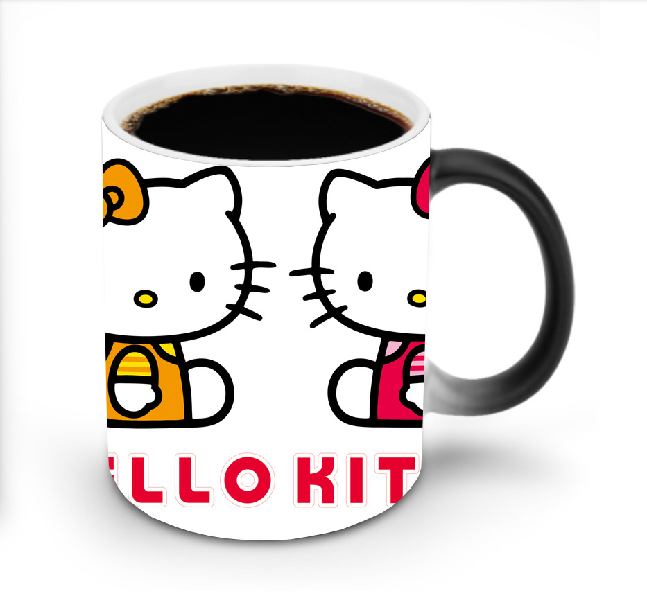 （画像用） Hello Kitty ハローキティ 温度変色マグカップ