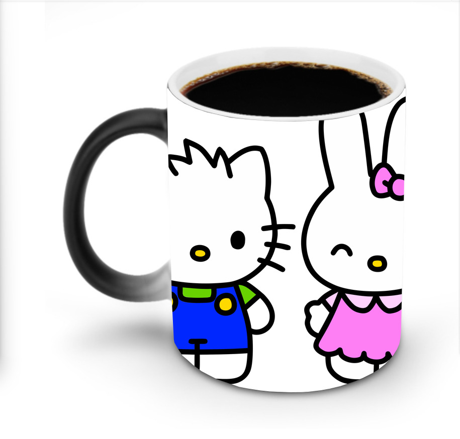 （画像用） Hello Kitty ハローキティ 温度変色マグカップ