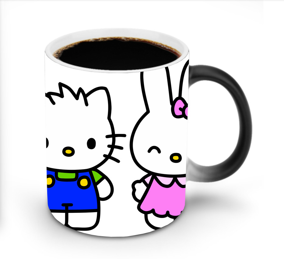 （画像用） Hello Kitty ハローキティ 温度変色マグカップ