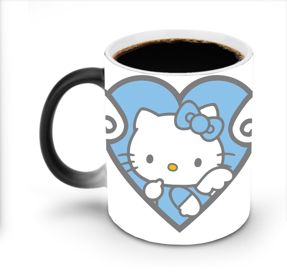 （画像用） Hello Kitty ハローキティ 温度変色マグカップ
