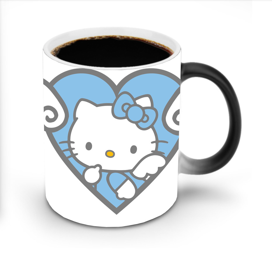 （画像用） Hello Kitty ハローキティ 温度変色マグカップ