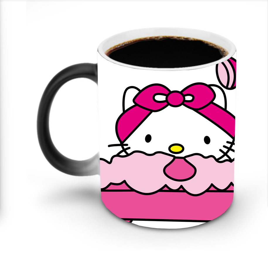 （画像用） Hello Kitty ハローキティ 温度変色マグカップ