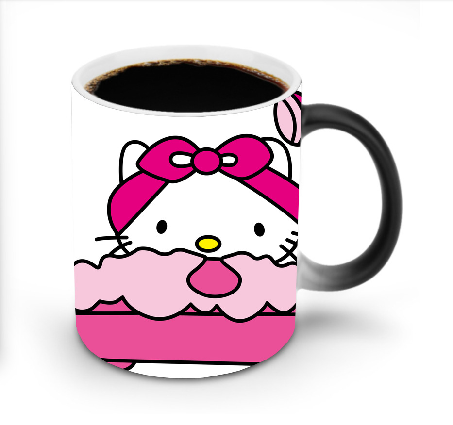 （画像用） Hello Kitty ハローキティ 温度変色マグカップ
