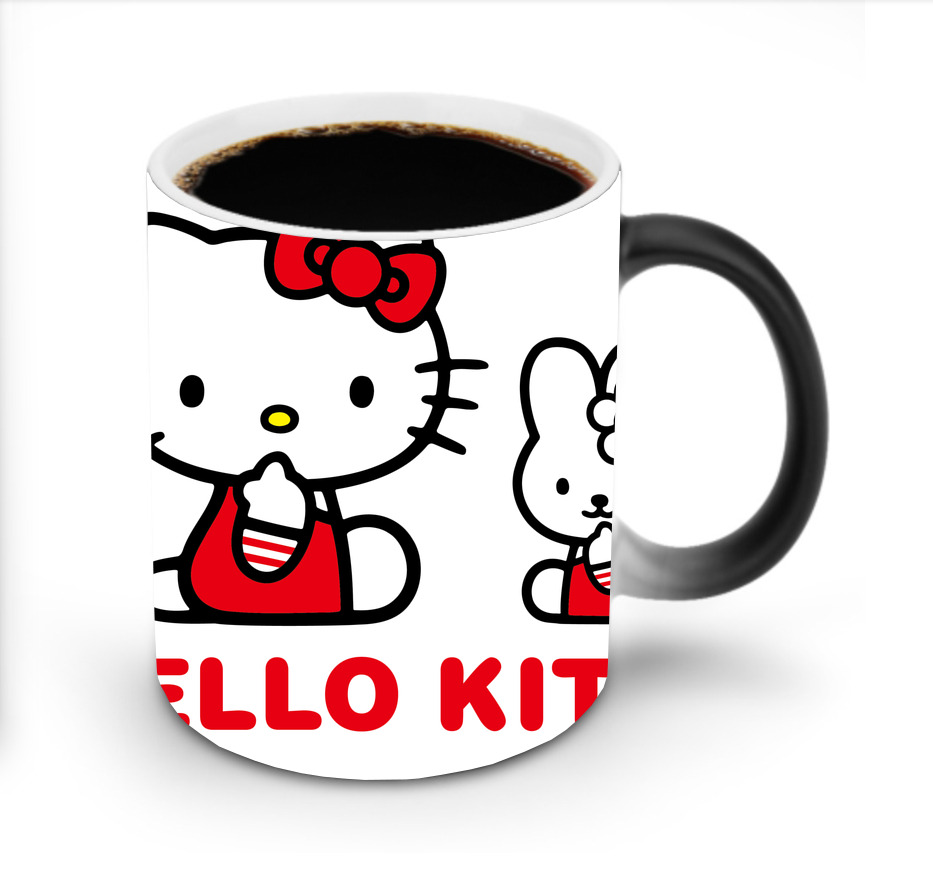 （画像用） Hello Kitty ハローキティ 温度変色マグカップ