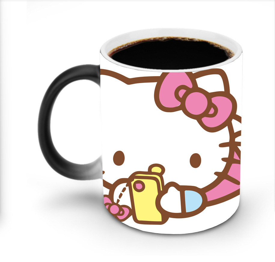 （画像用） Hello Kitty ハローキティ 温度変色マグカップ