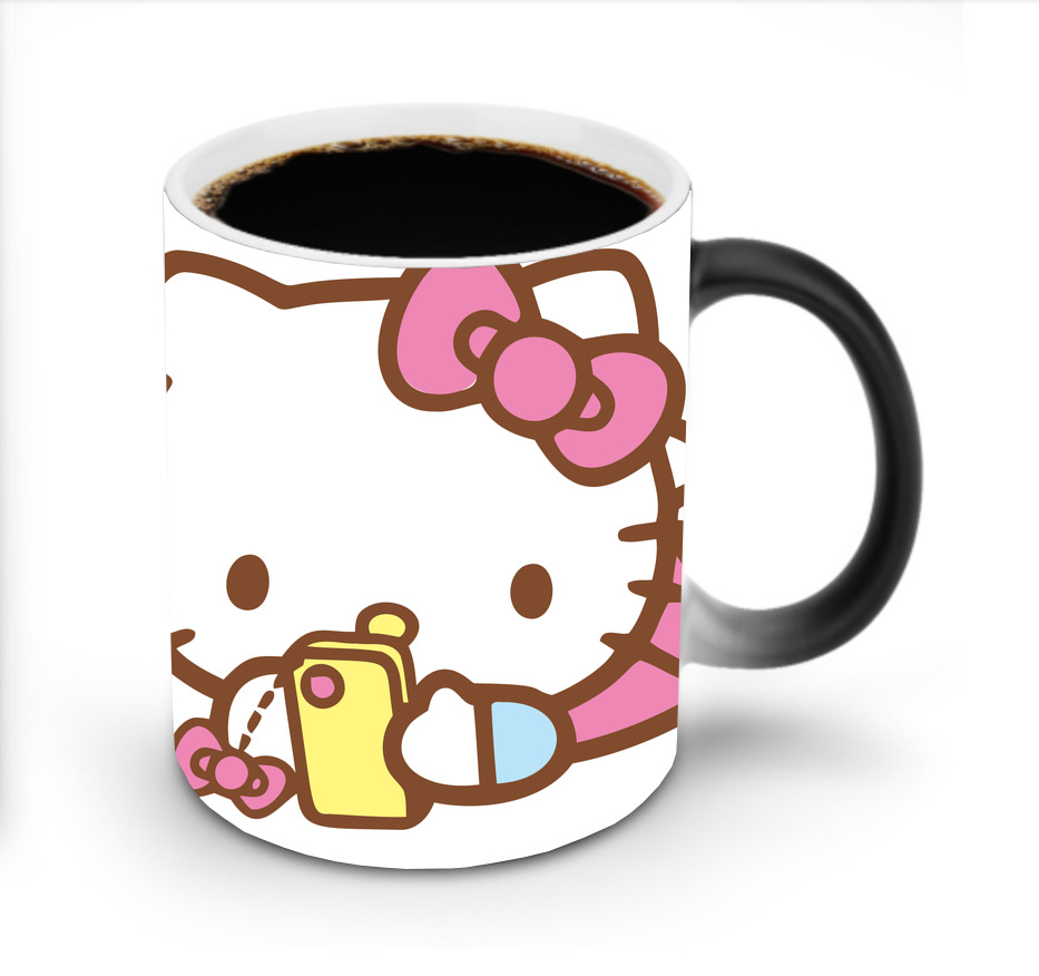 （画像用） Hello Kitty ハローキティ 温度変色マグカップ