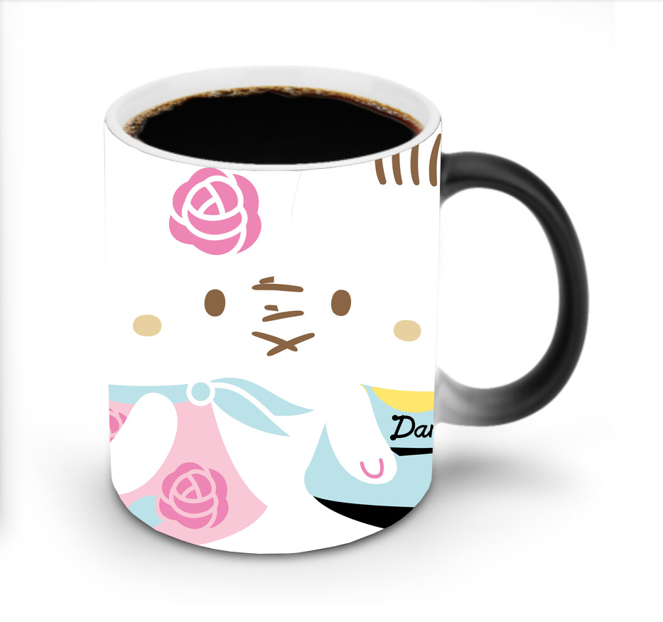 （画像用） Hello Kitty ハローキティ 温度変色マグカップ