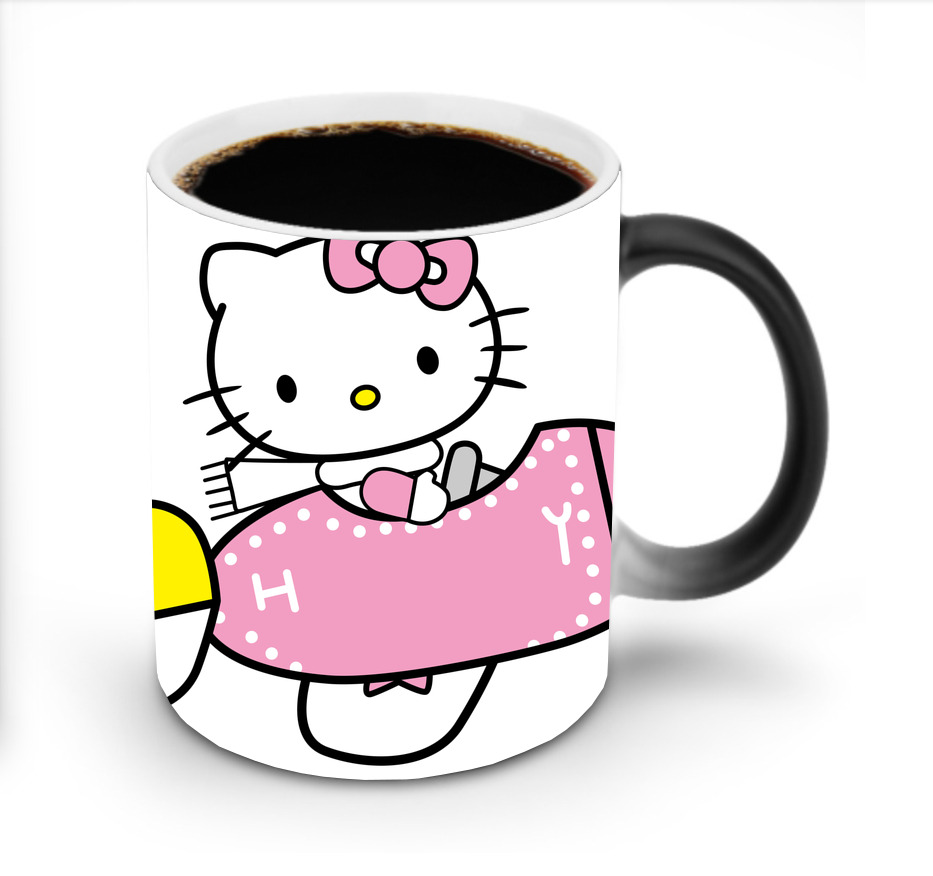 （画像用） Hello Kitty ハローキティ 温度変色マグカップ
