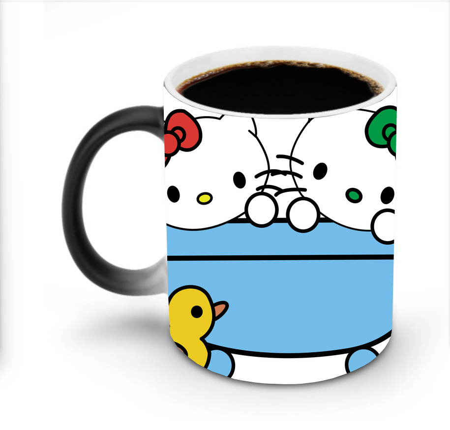 （画像用） Hello Kitty ハローキティ 温度変色マグカップ