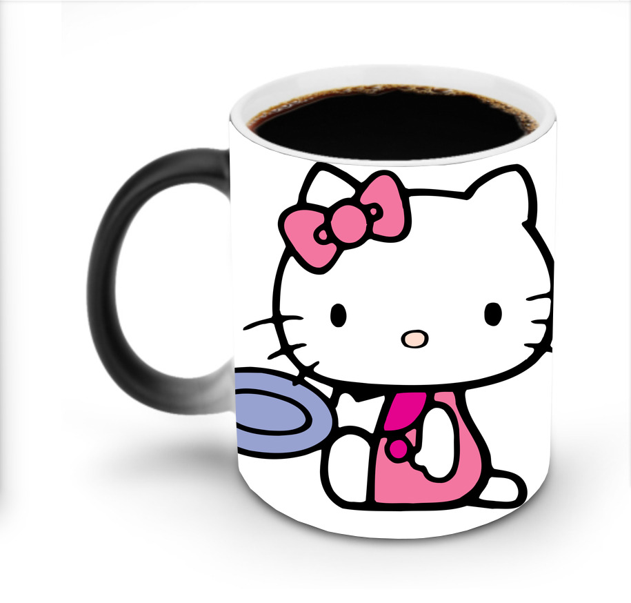 （画像用） Hello Kitty ハローキティ 温度変色マグカップ