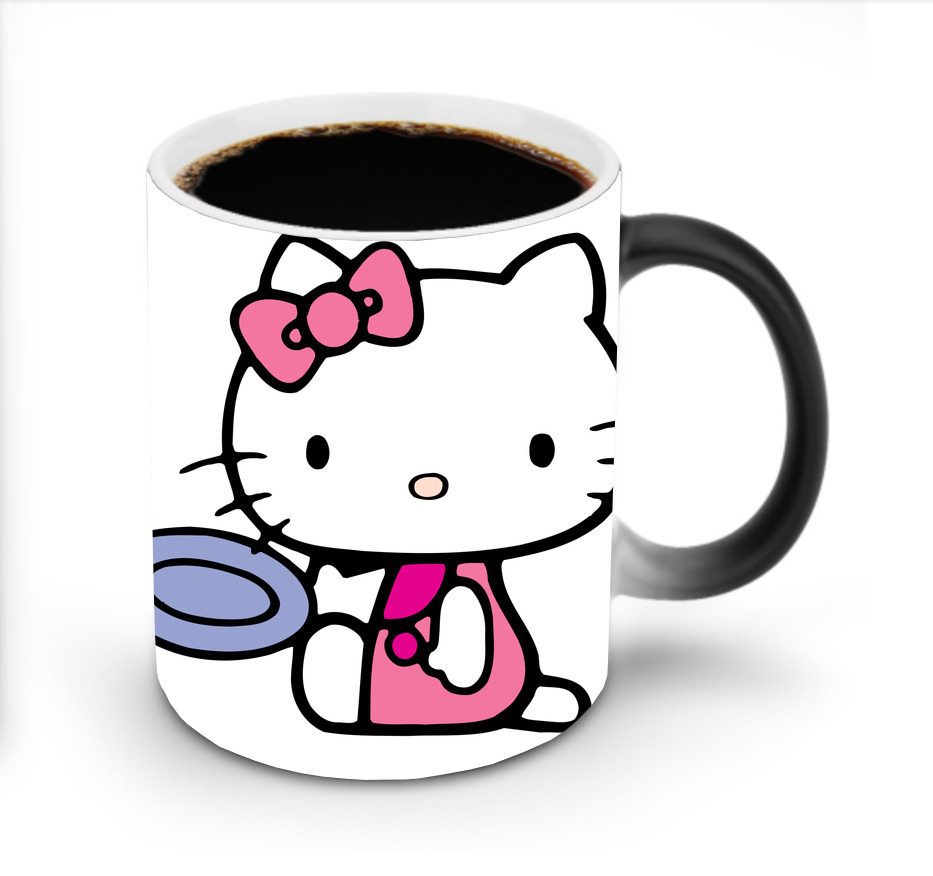 （画像用） Hello Kitty ハローキティ 温度変色マグカップ