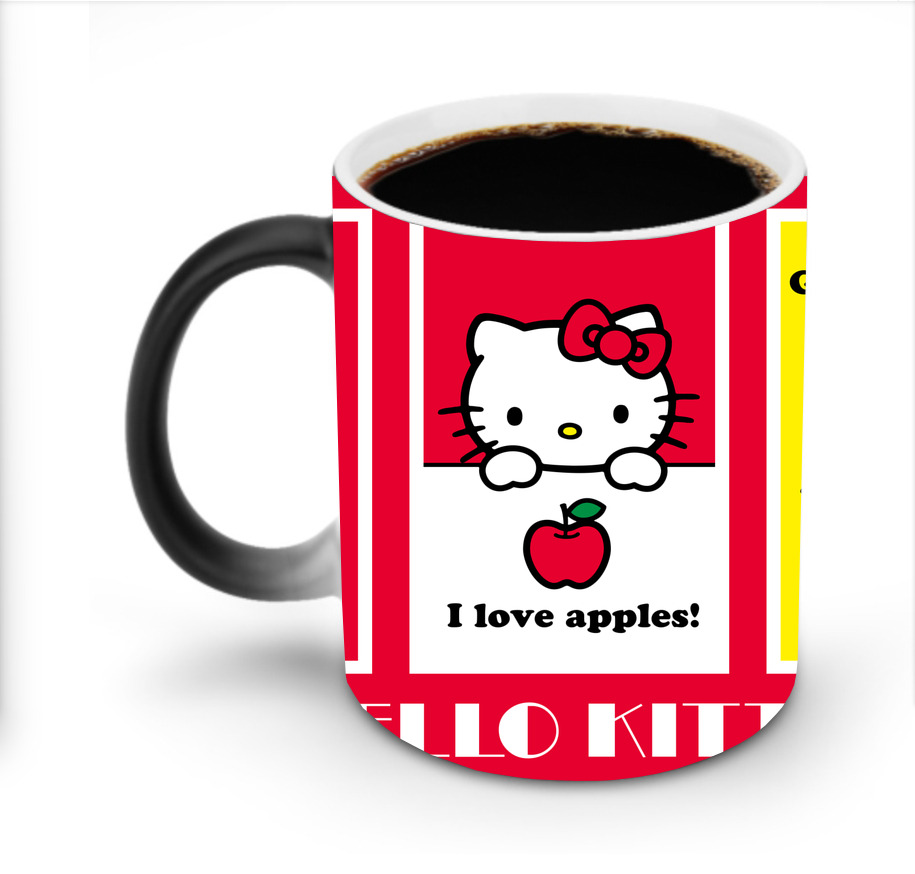 （画像用） Hello Kitty ハローキティ 温度変色マグカップ