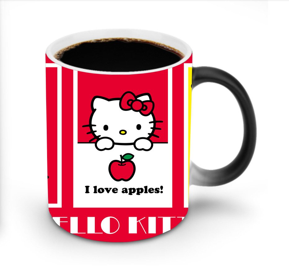 （画像用） Hello Kitty ハローキティ 温度変色マグカップ