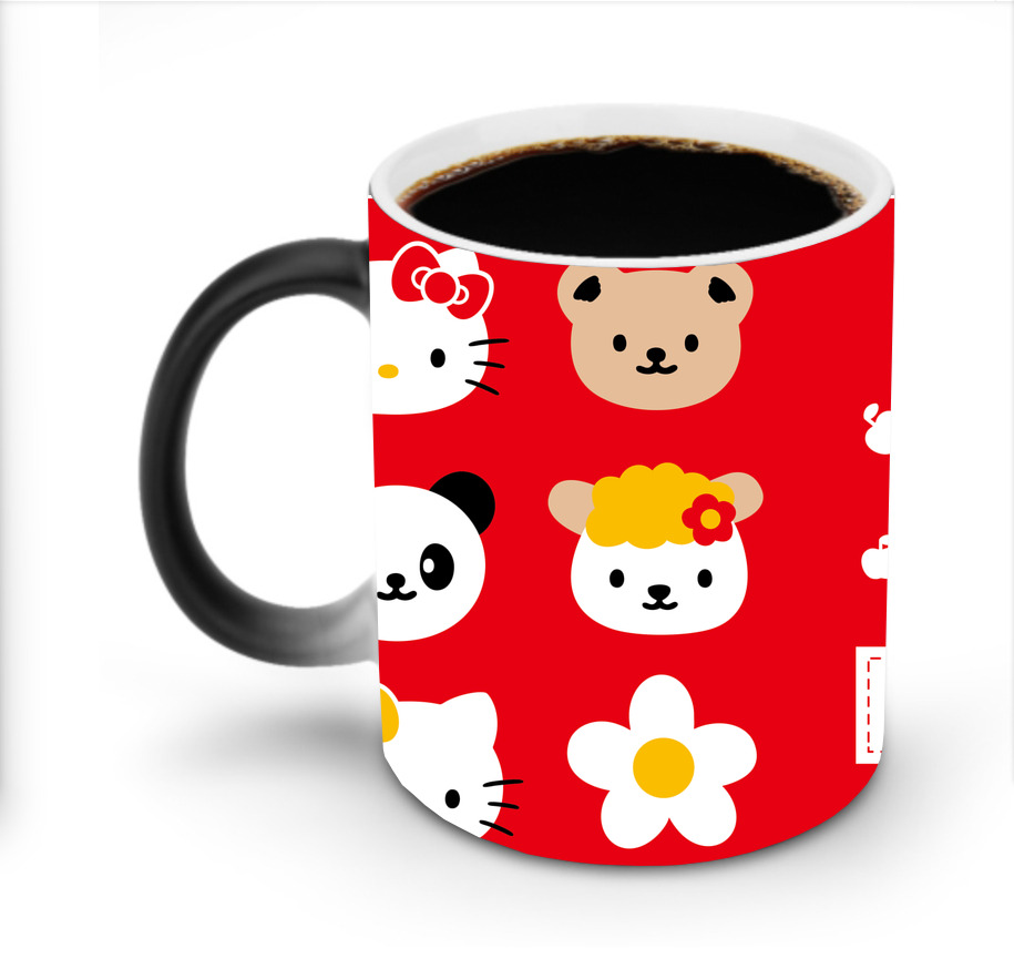 （画像用） Hello Kitty ハローキティ 温度変色マグカップ